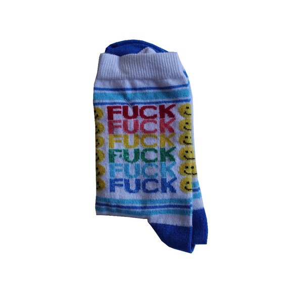 Retro Accessories - F*ck Printed Socks Size 5-8